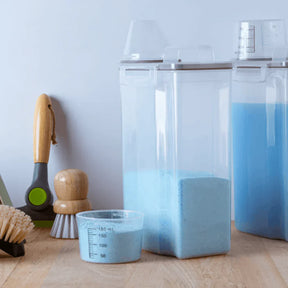 Kit 5 Potes Herméticos com Copo Medidor 2,5 Litros