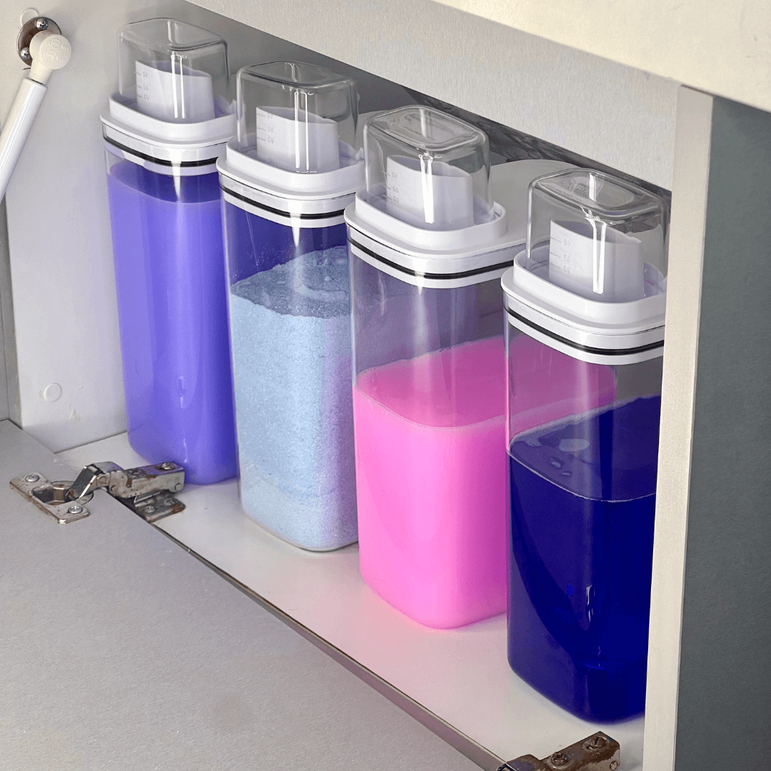 Kit 4 Potes Herméticos Flow Branco 2,3 Litros