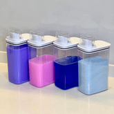 Kit 4 Potes Herméticos Flow Branco 2,3 Litros