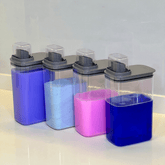 Kit 4 Potes Herméticos Flow Chumbo com Copo Medidor 2,3 Litros