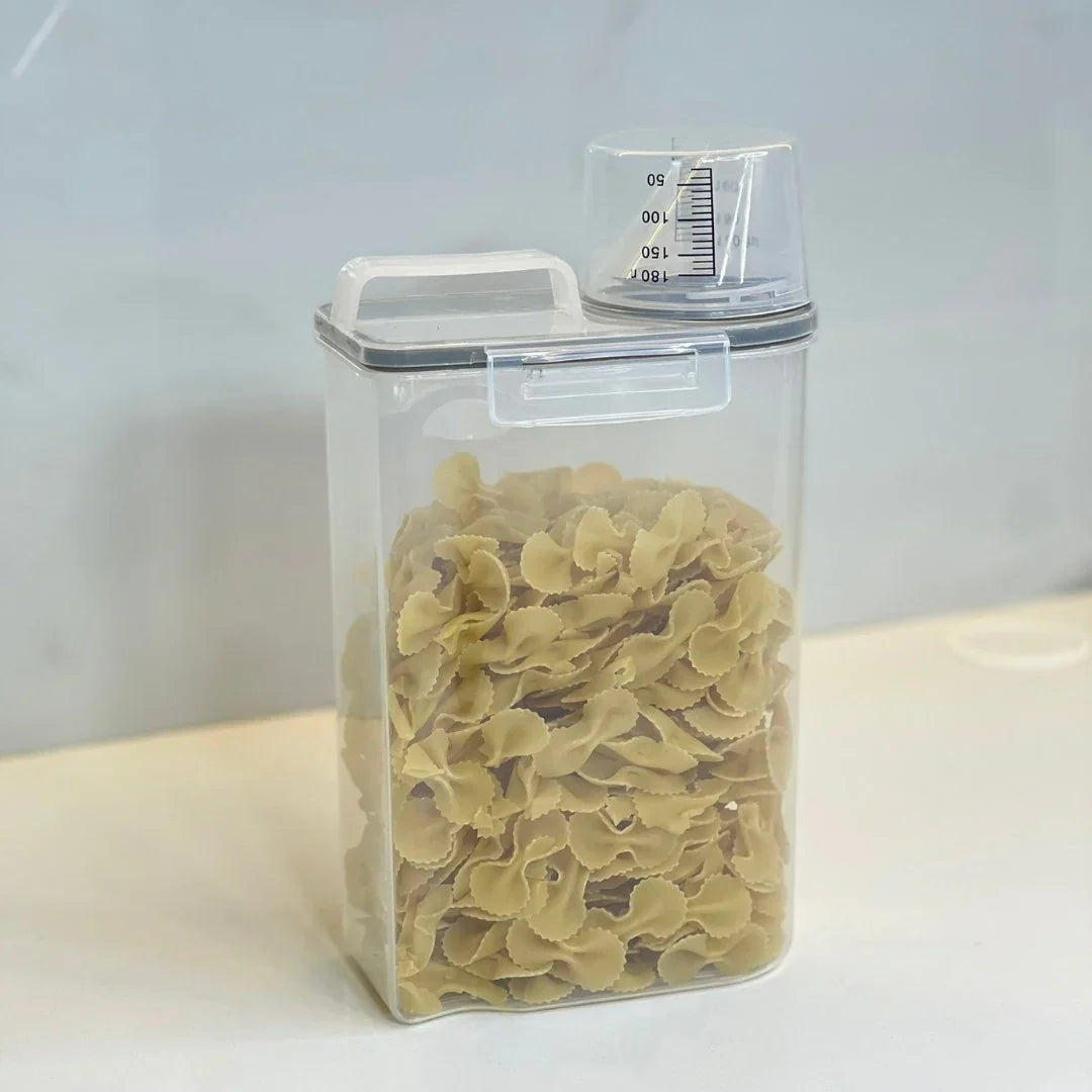 Kit 8 Potes Herméticos com Copo Medidor 2,5 Litros