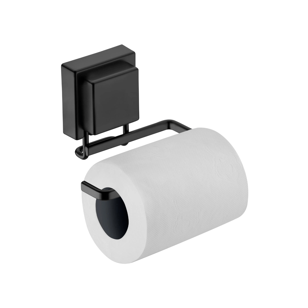 Kit Acessórios Banheiro Ventosa Preto Fosco 3 Peças