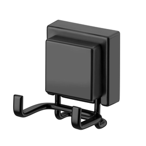 Kit Acessórios Banheiro Ventosa Preto Fosco 3 Peças