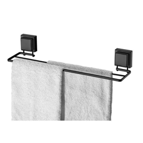 Kit Acessórios Banheiro Ventosa Preto Fosco 3 Peças