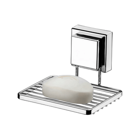 Kit Banheiro Acessórios Fixação Ventosa Cromado 3 Peças