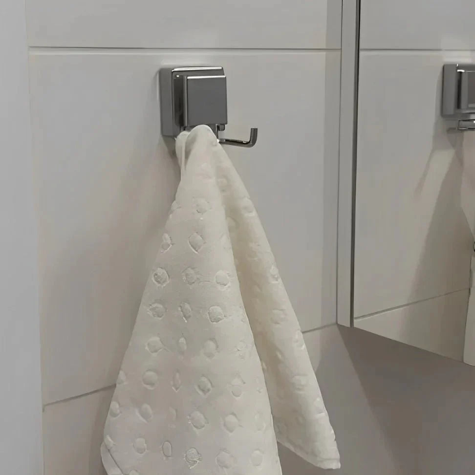 Kit de Banheiro de Ventosa Cromado 4 Peças