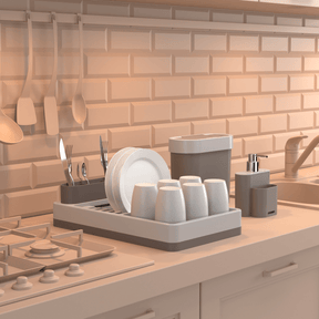 Kit Flat para Cozinha Bege 3 Peças