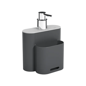 Kit Flat para Cozinha Cinza 3 Peças