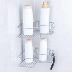 Kit para Banheiro Acessórios de Ventosa Cromado - 4 Peças