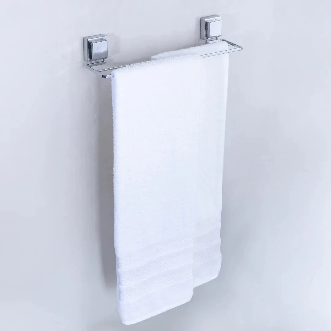 Kit para Banheiro Acessórios de Ventosa Cromado - 4 Peças