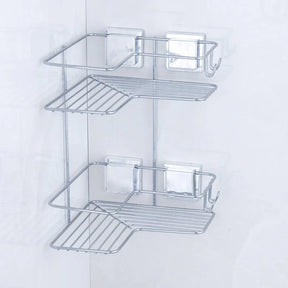 Kit para Banheiro Acessórios de Ventosa Cromado - 4 Peças