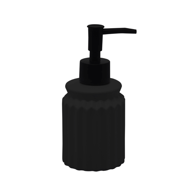 Kit para Banheiro em Cerâmica Stripes Preto 2 Peças