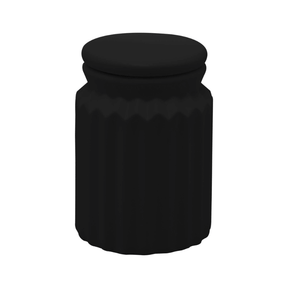 Kit para Banheiro em Cerâmica Stripes Preto 2 Peças