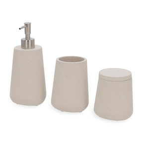 Kit para Banheiro em Cimento Cinza 3 Peças