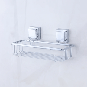 Kit Porta Shampoo e Saboneteira com Ventosa Cromado