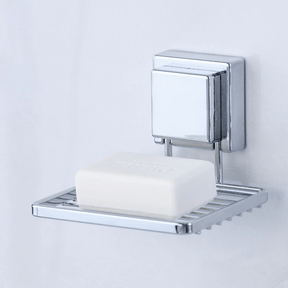 Kit Porta Shampoo e Saboneteira com Ventosa Cromado