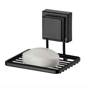 Kit Suporte Para Shampoo + Saboneteira com Ventosa Preto