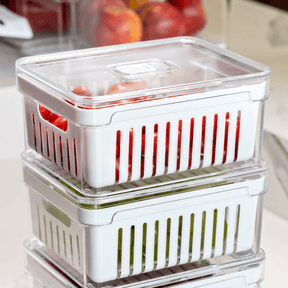 Kit 6 Organizadores de Geladeira Clear Fresh 2,2 Litros