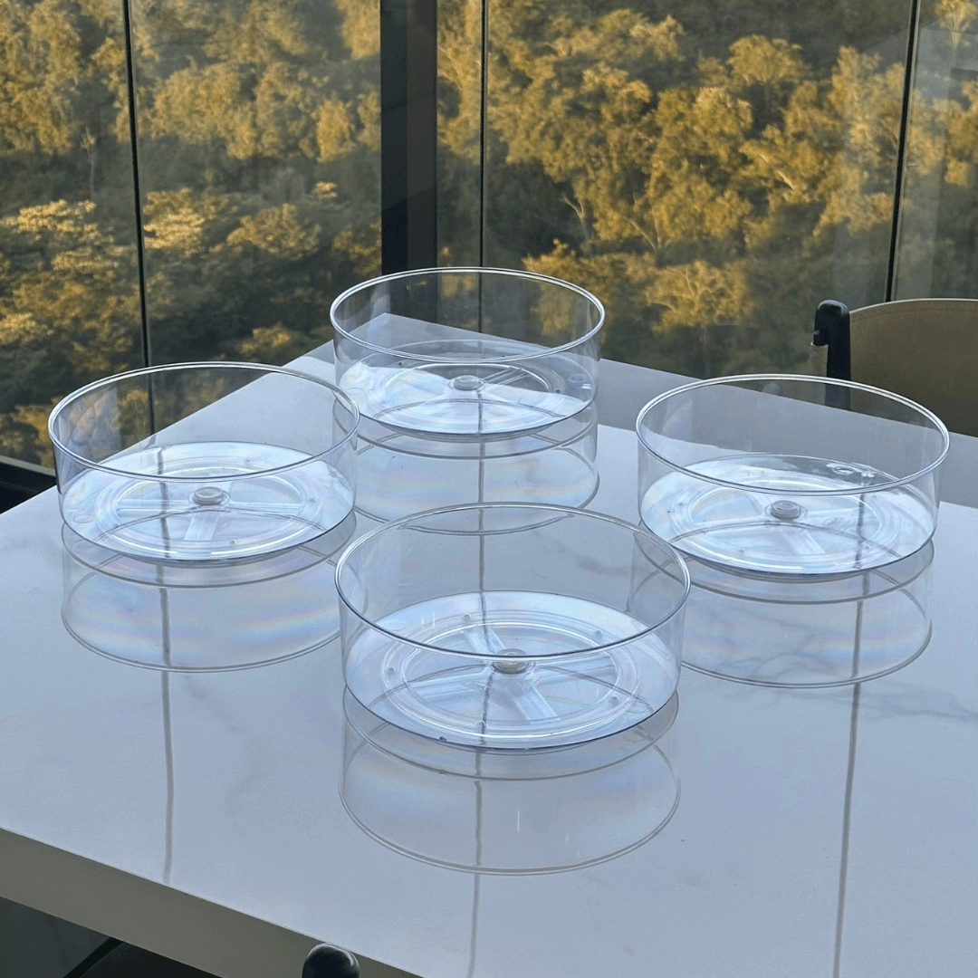 Kit 4 Organizadores Giratórios 23,5cm x 9cm