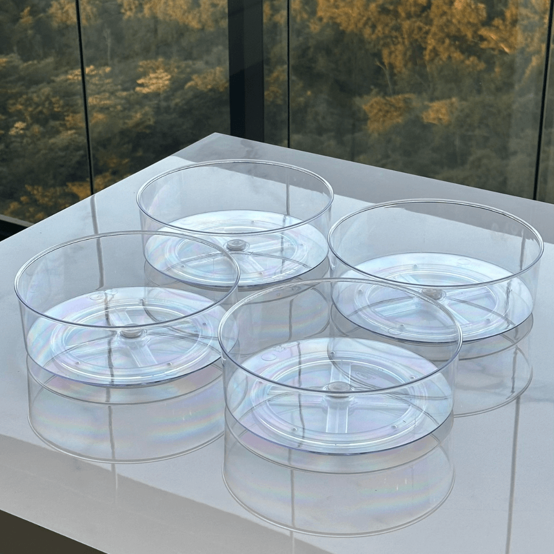 Kit 4 Organizadores Giratórios 23,5cm x 9cm