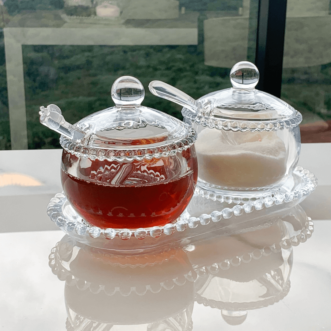 Kit 3 Peças Meleira, Açucareiro e Travessa Pearl