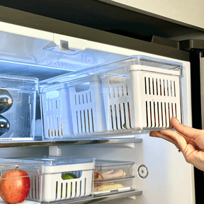 Organizador com Cesto Triplo Clear Fresh Branco 5 Litros