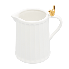 Leiteira Cerâmica Branca 180ml Colibri