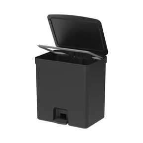 Lixeira de Pedal Trium Preto 20 Litros