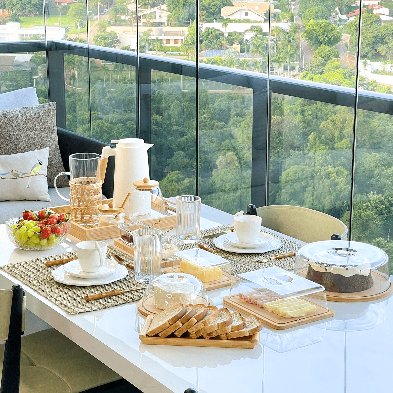 Manteigueira de Bambu com Tampa 19cm