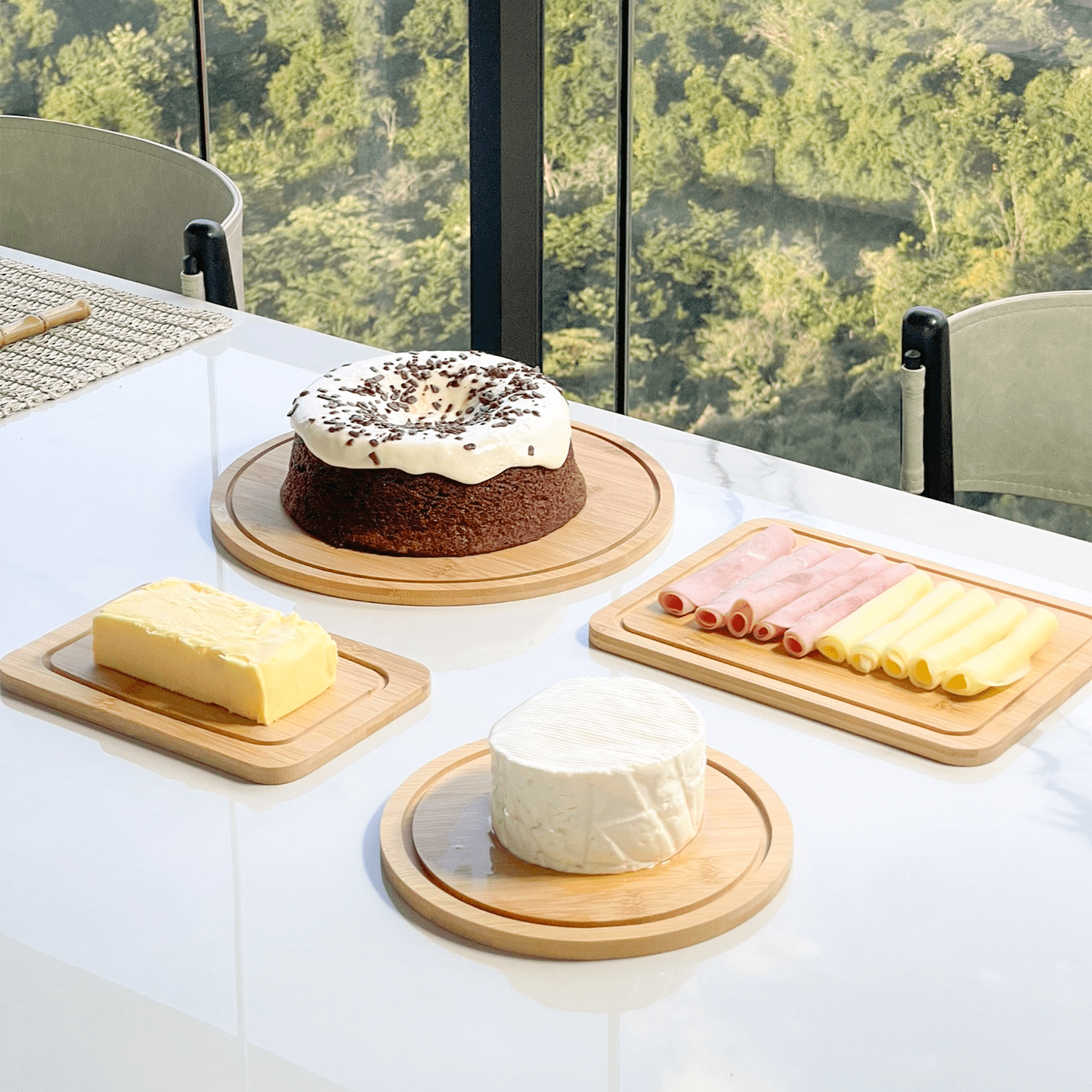 Manteigueira de Bambu com Tampa 19cm