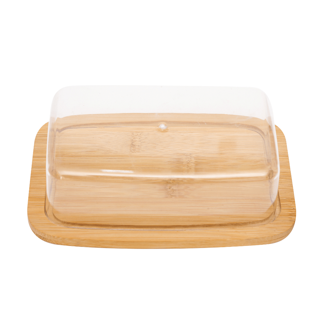 Manteigueira de Bambu com Tampa 19cm