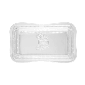 Manteigueira de Vidro com Tampa 17cm Butterfly