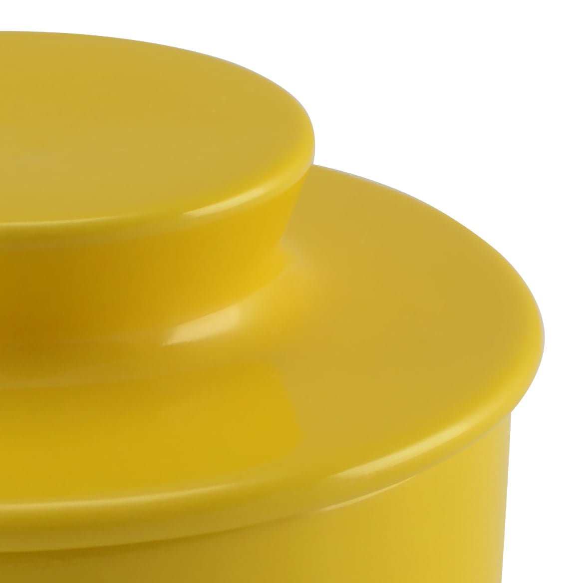 Manteigueira Francesa em Cerâmica Amarela