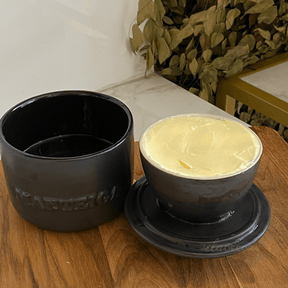 Manteigueira Francesa em Cerâmica Chumbo