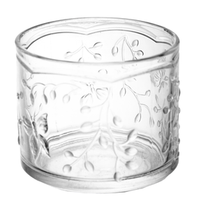 Manteigueira Francesa New Butterfly em Cristal Ecológico 9cm