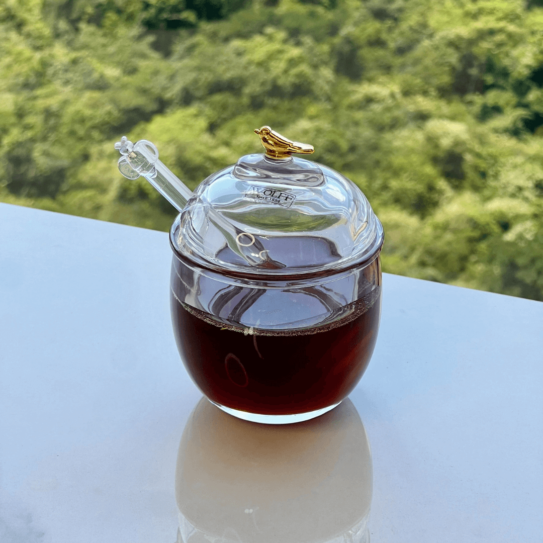 Meleira com Pegador e Tampa de Cristal Golden Bird 150ml