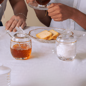 Kit para Mesa Posta New Butterfly Fio de Ouro 4 Peças