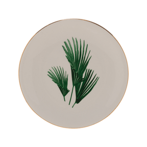 Mini Prato Decorativo Porcelana Leaf Redondo - 15 cm