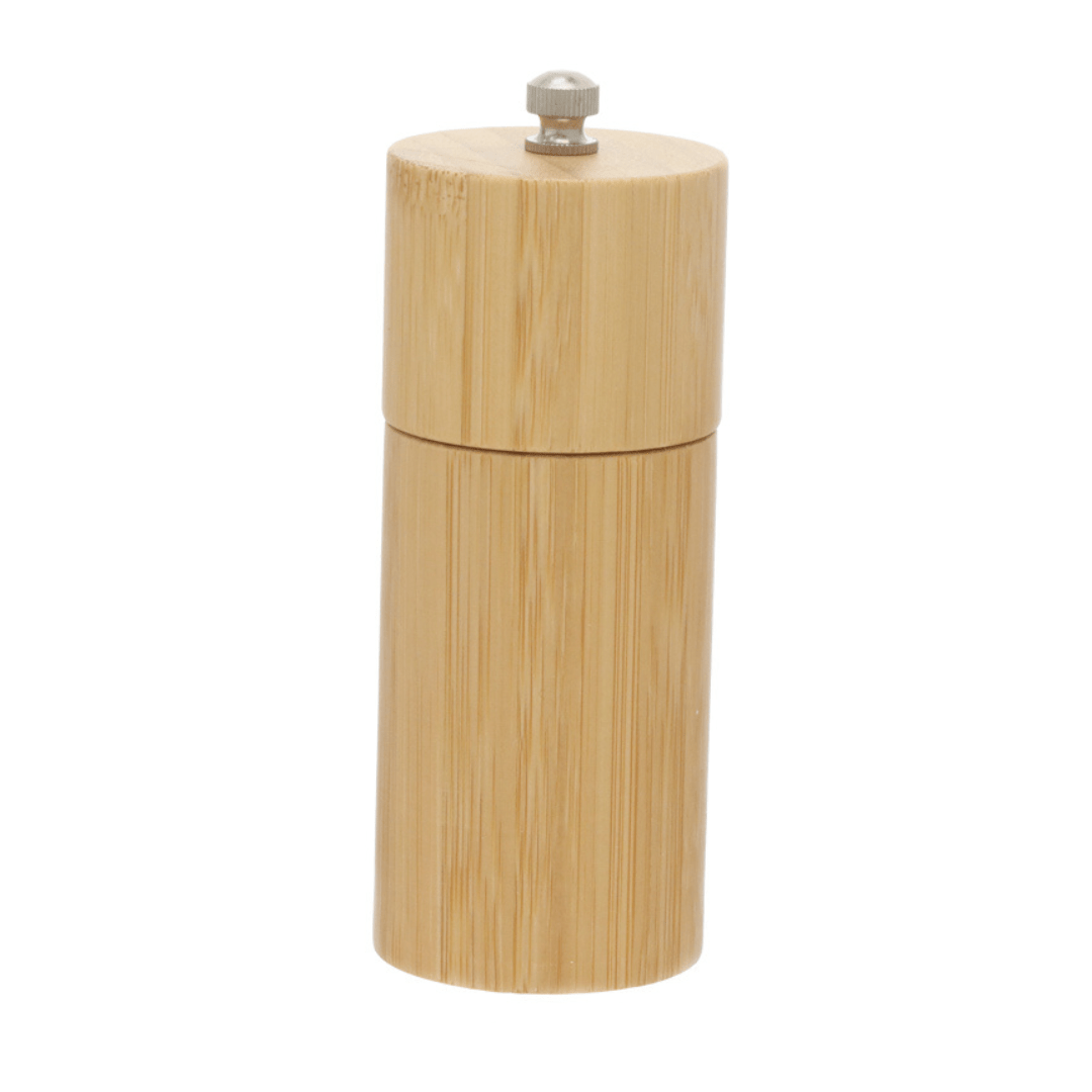 Moedor Manual para Sal e Pimenta Moulin de Bambu 14cm