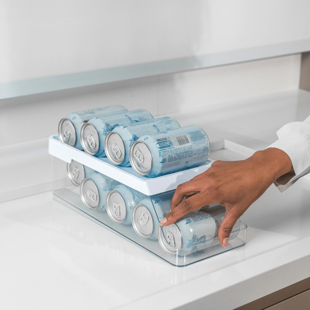 Organizador de 9 Latas Branco Clear Fresh 35cm