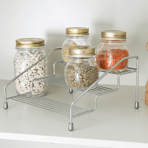 Organizador de Armário Triplo Degraus Aço Cromado