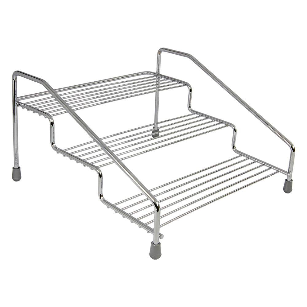 Organizador de Armário Triplo Degraus Aço Cromado