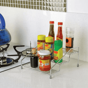 Organizador de Armário Triplo Degraus Aço Cromado