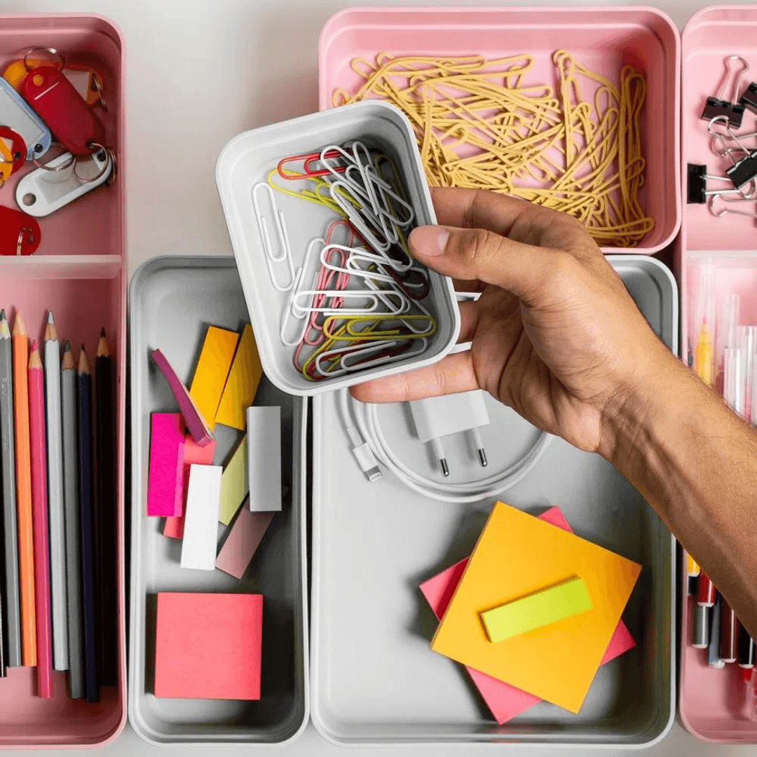 Organizador de Gavetas Mini Logic Branco 11,5cm