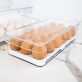 Organizador de Ovos Clear Fresh Natural 18 Ovos
