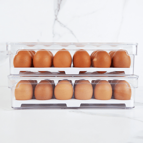 Organizador de Ovos Clear Fresh Natural 18 Ovos