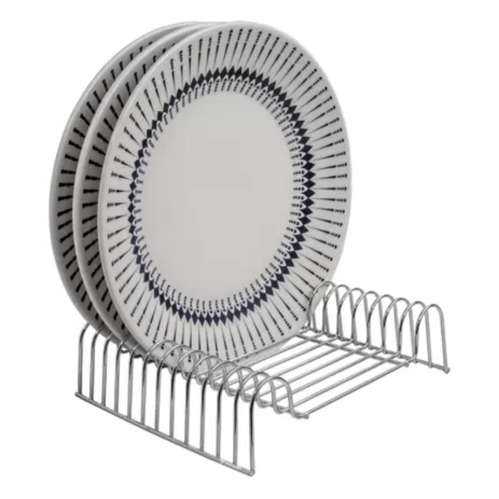Organizador de Pratos 12 Posições 21,5cm Cromado