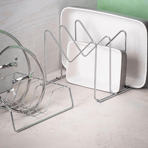 Organizador De Tampas De Panela Aço Cromado