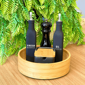 Organizador Giratório Keep de Bambu 25cm