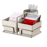 Organizador para Saches de Açucar e Mexedor Níquel